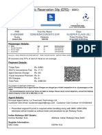 Electronic Reservation Slip (ERS) : 4142902668 12285/Nzm Duronto Exp Sleeper Class (SL)