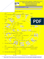 NDA Previous Year Questions DETERMINANTS