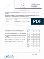 Customer Feedback Form - SRACO