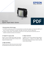 Epson Inkjet Head I Series: Data Sheet