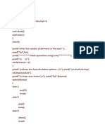 Stacks Using Array Program