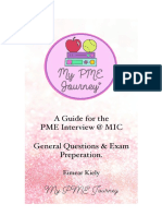 My PME Journey - A Guide To The PME English Interview MIC - 1