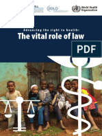 WHO - Advancing The Right To Health The Vital Role of Law