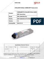 1000BASE TX1310nm/RX1550nm 20KM SFP Transceiver