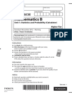 Unit 1 - Statistics and Probability (Calculator)