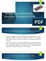 Multiple Tasks and Multiple Processes-Preemptive RTOS