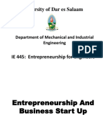 Chapter 2 - Entrepreneurship and Business Start Up