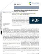 Are Bis (Pyridine) Iodine (I) Complexes Applicable For Asymmetric Halogenation?