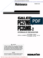 Komatsu Hydraulic Excavator Pc27mr 35mr 2 Operation Maintenance Manual