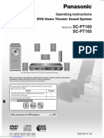 Panasonic Scpt160 Manual