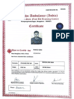 First Aid Certificate