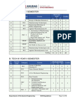 III B.tech Mechanical Course Structure and Syllabus