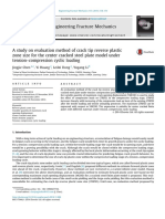 A Study On Evaluation Method of Crack Tip Reverse Plastic Zone Size For The Center Cracked Steel Plate Model Under Tension-Compression Cyclic Loading