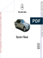 Mercedes Benz S 320 S 420 S 500 Operators Manual