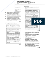 HighNote4 Unit Language Test Unit04 GroupA