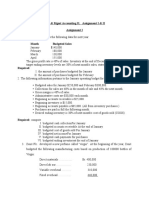 Cost & MGMT Acct II, Assignment