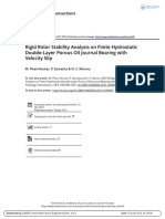 Rigid Rotor Stability Analysis On Finite Hydrostatic Double Layer Porous Oil Journal Bearing With Velocity Slip