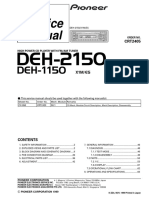 PIONEER DEH-2150, DEH-1150 Service Manual