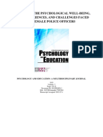 #HerStory: The Psychological Well-Being, Lived Experiences, and Challenges Faced by Female Police Officers