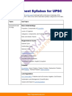 Environment Syllabus For Upsc 24