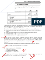 Marginal Costing Inter