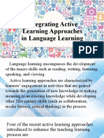 Integrating Active Learning Approaches in Language Learning Report