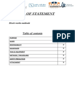 Method of Statement - Alkhomra Project - Masonry Block Works