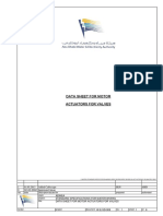 Data Sheet For Motor Actuators For Valves