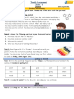 Weekly Homework