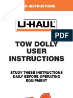 Warning: Tow Dolly User Instructions