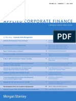 Risk Management and The Cost of Capital For Operating Assets