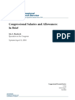 Congressional Salaries and Allowances: in Brief: Ida A. Brudnick