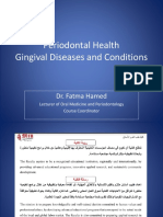 Periodontal Health, Gingivitis, Fall 21