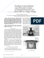 PID Feedback Control Method For Linear Resonant Actuator Using An Estimated External Load From The back-EMF As A Target Voltage