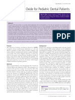 Use of Nitrous Oxide For Pediatric Dental Patients