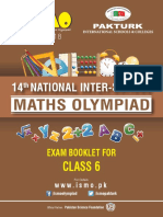 14 National Inter-School: Exam Booklet For