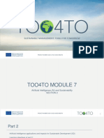 TOO4TO Module 7 / Artificial Intelligence and Sustainability: Part 2