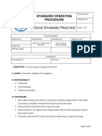 Standard Operating Procedure Good Storage Practice