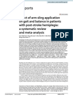 Revision Sistemática de Efectos de Sling Brazo y Equilibrio en Pacientes Hemiplejicos Postictus