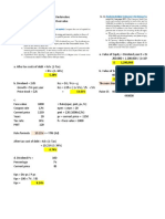 Dividend Policy Question and Answer