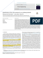 Quantification of Flow Noise Produced by An Oscillating Hydrofoil