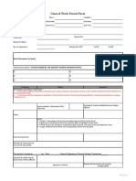 General Work Permit Format