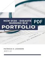 NCM 0120 Disaster Nursing RLE - Loanzon, Patricia O.