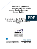 2nd Ed SHRP2 R19B Incorporation of Foundation Movements in AASHTO LRFD Bridge D...