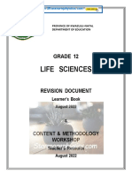 Life Science Grade 12 Revision 2022 and Memo