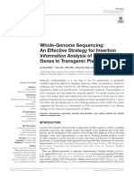 Whole-Genome Sequencing An Effective Strategy For Insertion Analysis of Foreign Genes in Transgenic Plants