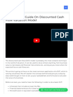 Step by Step Guide On Discounted Cash Flow Valuati