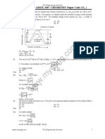 Fiitjee: Solutions To AIEEE-2007-CHEMISTRY Paper Code (O) - 1