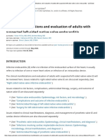 Clinical Manifestations and Evaluation of Adults With Suspected Left-Sided Native Valve Endocarditis - UpToDate