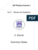 (462939) 1.2 BGE 1 - Sound Summary Notes